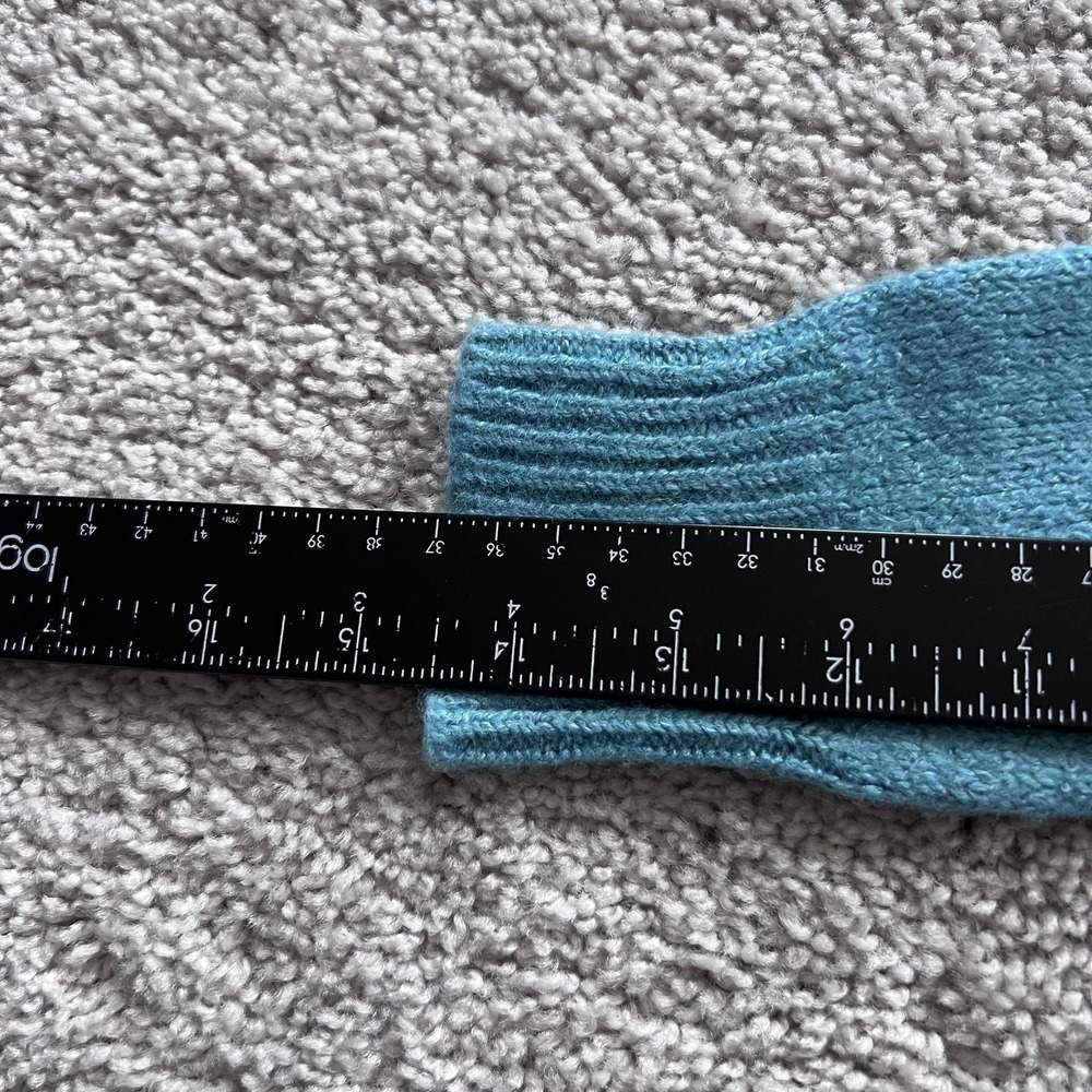 Loro Piana V-Neck Sweater Womens 38 Blue Cashmere Linen Silk‎ Knit *READ DESC* - Picture 16 of 16